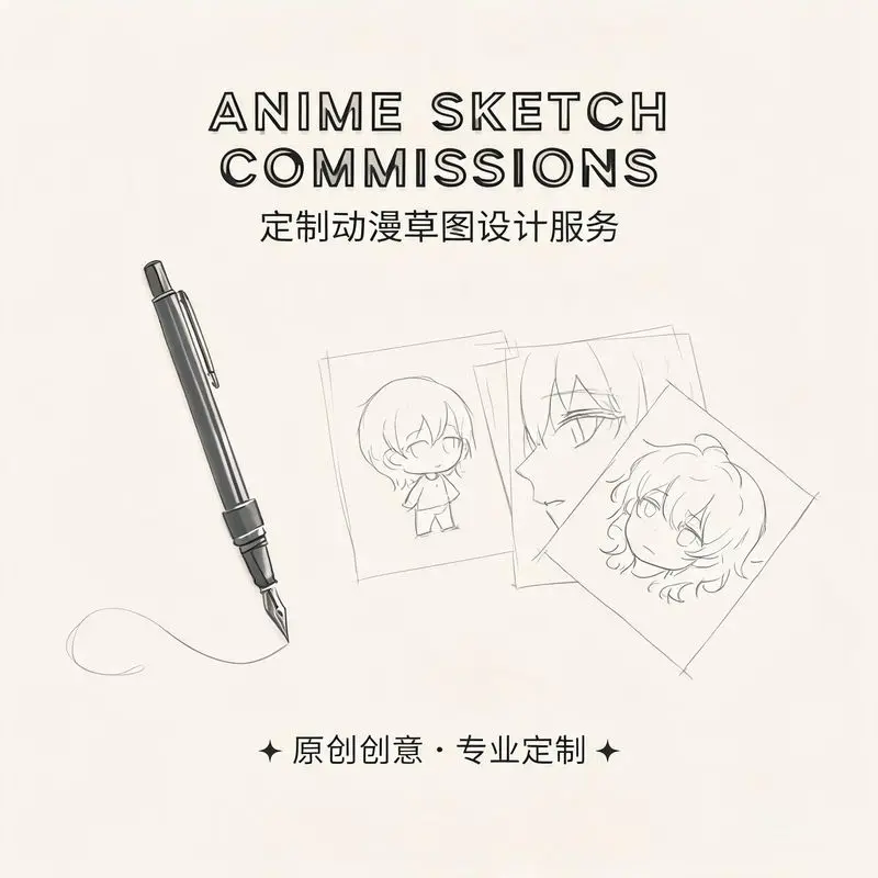 定制化动漫创意草图设计 专属服务全程沟通调整