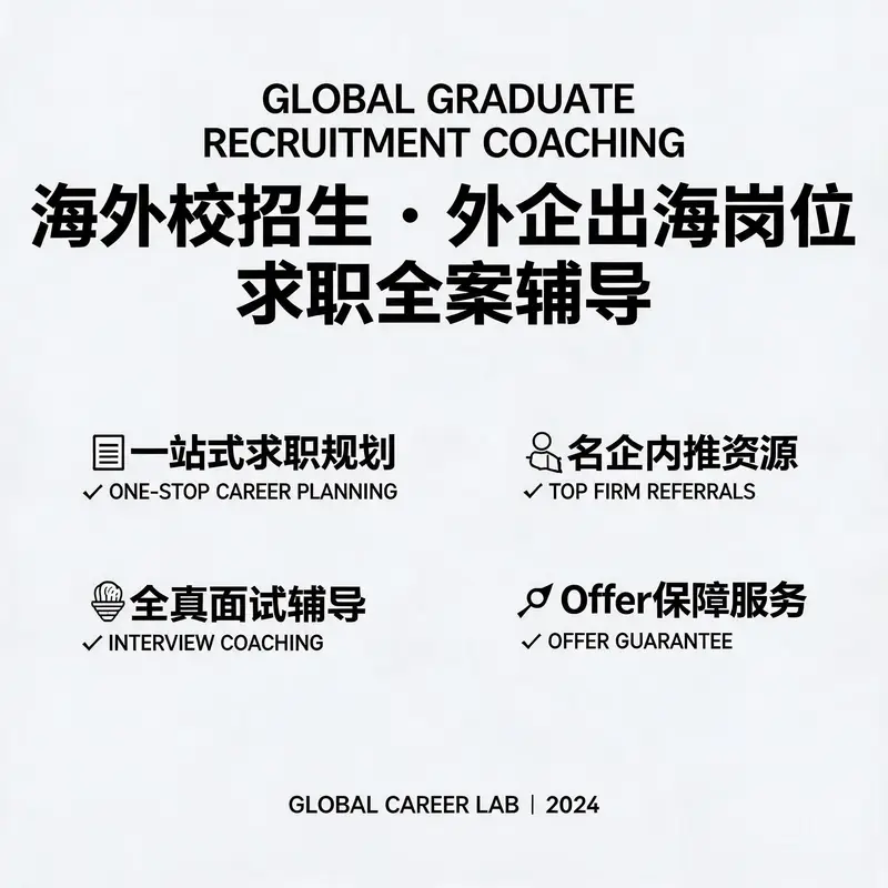 海外校招生|外企/出差岗位求职全案辅导服务
